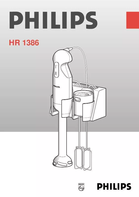 Mode d'emploi PHILIPS HR1386