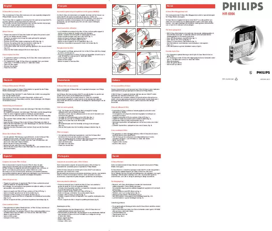 Mode d'emploi PHILIPS HR6994