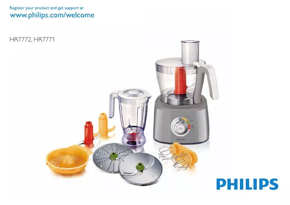 Mode d'emploi PHILIPS HR 7772