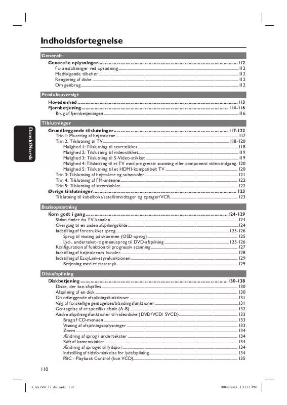 Mode d'emploi PHILIPS HTS3568