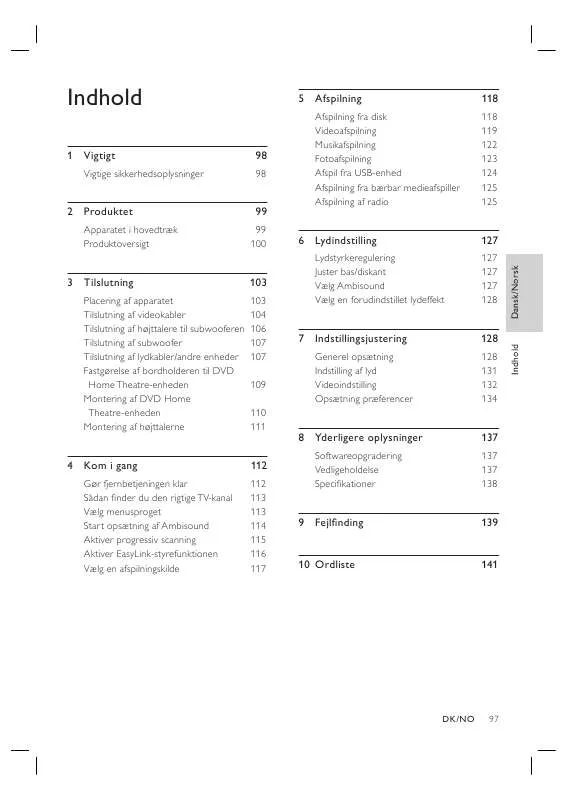 Mode d'emploi PHILIPS HTS6515