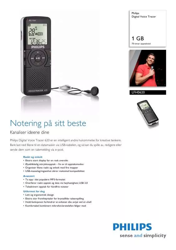 Mode d'emploi PHILIPS LFH0620