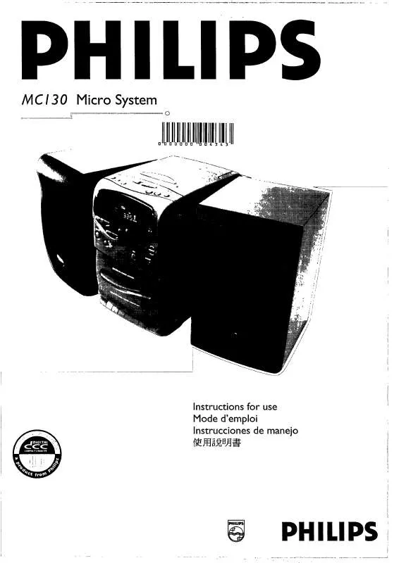 Mode d'emploi PHILIPS MC130