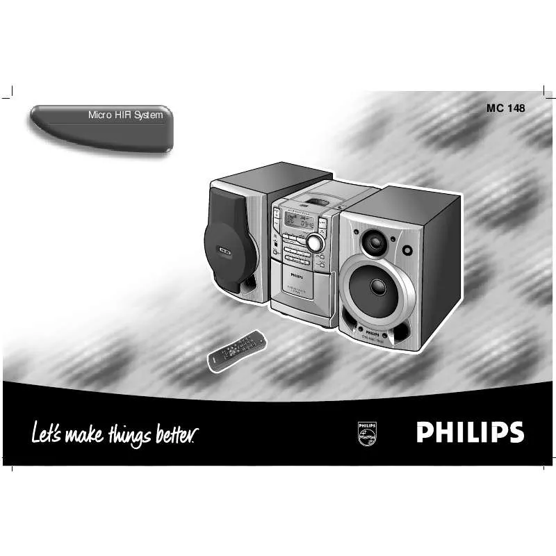 Mode d'emploi PHILIPS MC148