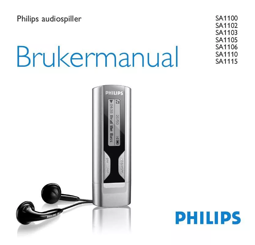 Mode d'emploi PHILIPS SA1110