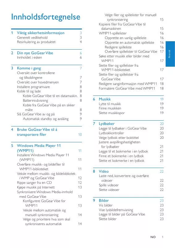 Mode d'emploi PHILIPS SA1VBE04PA