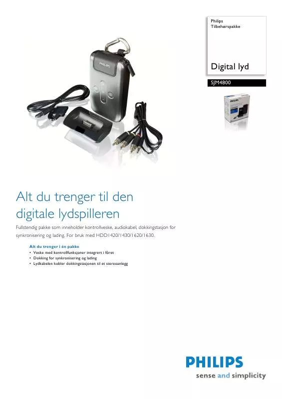 Mode d'emploi PHILIPS SJM4800