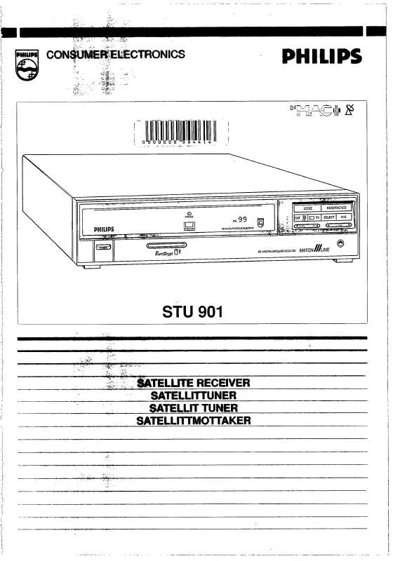 Mode d'emploi PHILIPS STU901/05R