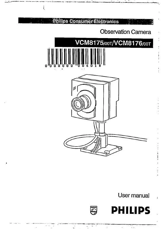 Mode d'emploi PHILIPS VCM8176/00T