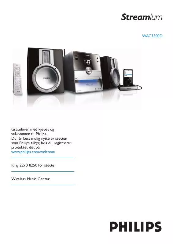 Mode d'emploi PHILIPS WAC3500D