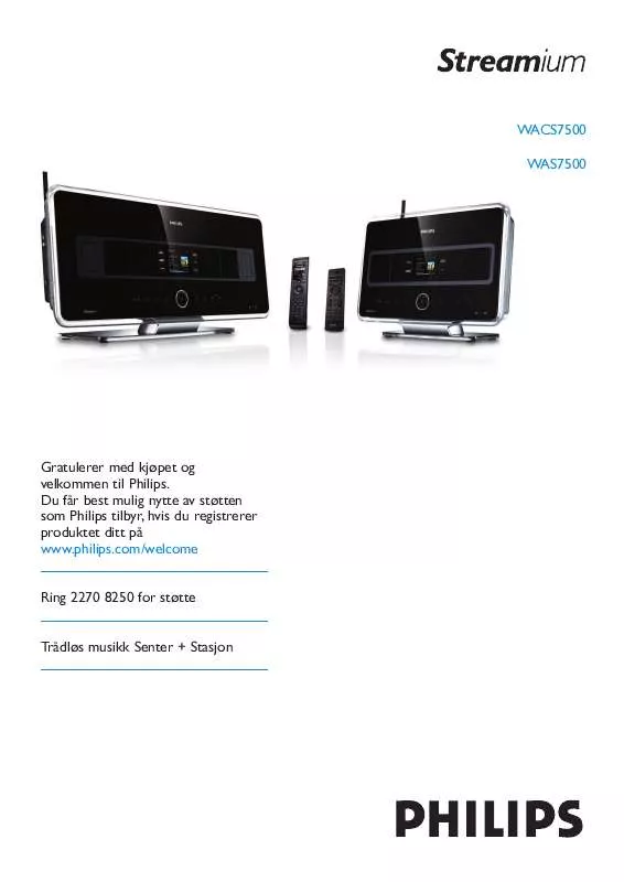 Mode d'emploi PHILIPS WACS7500