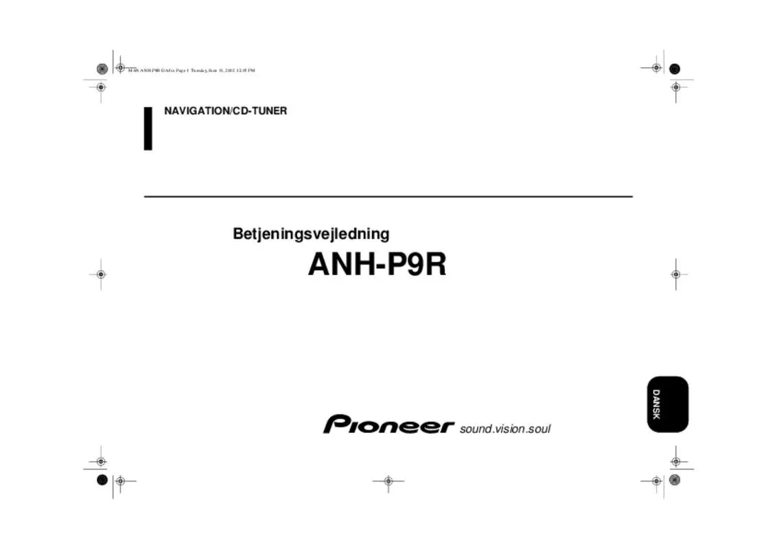 Mode d'emploi PIONEER ANH-P9R