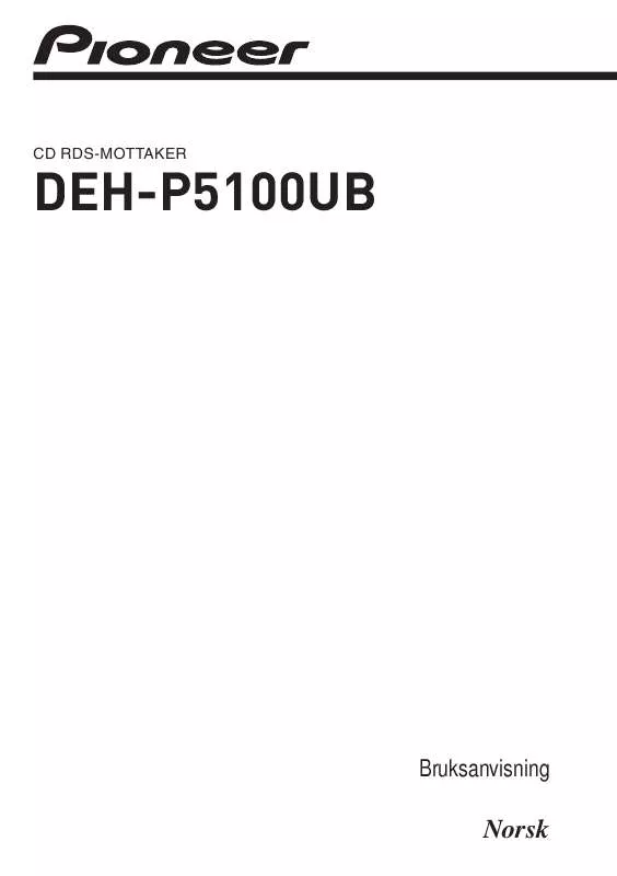 Mode d'emploi PIONEER DEH-P5100UB