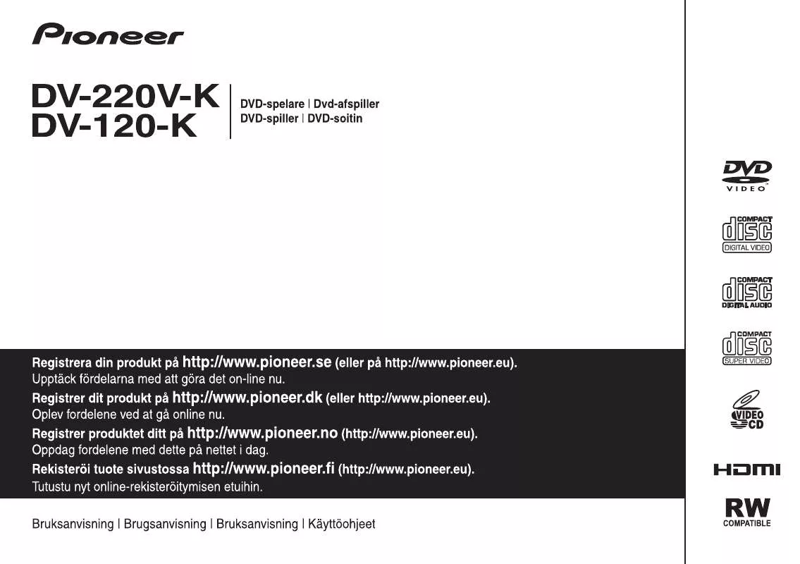 Mode d'emploi PIONEER DV-220V-K