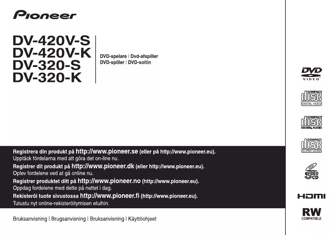 Mode d'emploi PIONEER DV-320-K