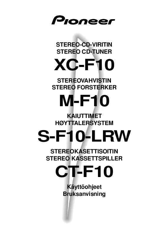 Mode d'emploi PIONEER S-F10-LRW