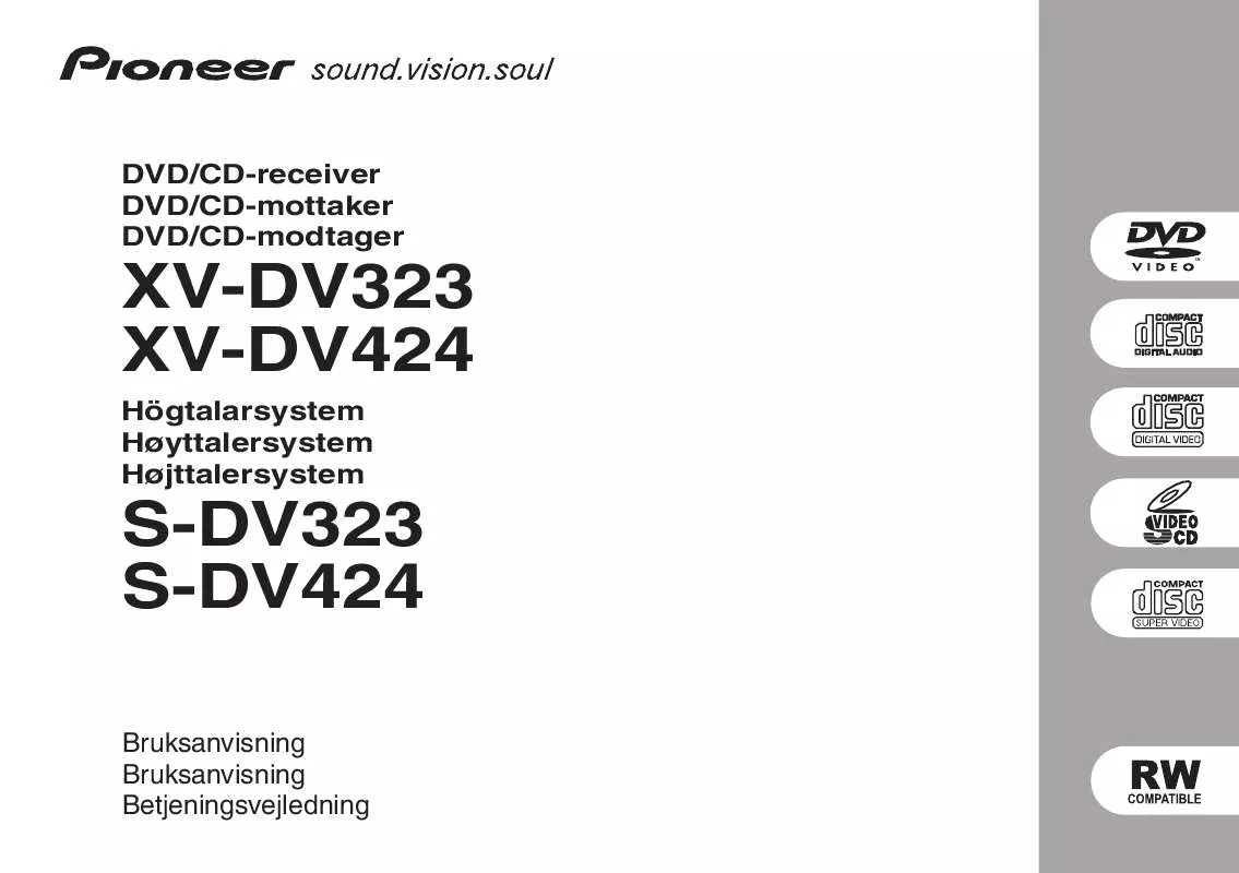 Mode d'emploi PIONEER XV-DV424 (DCS-424)