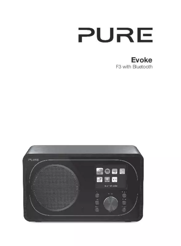 Mode d'emploi PURE EVOKE F3