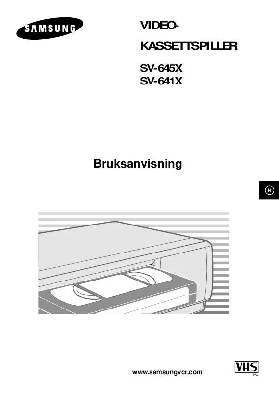 Mode d'emploi SAMSUNG SV-641X/XEE