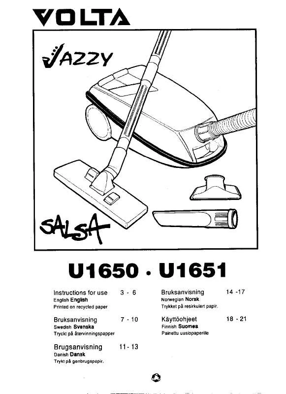 Mode d'emploi VOLTA U1650