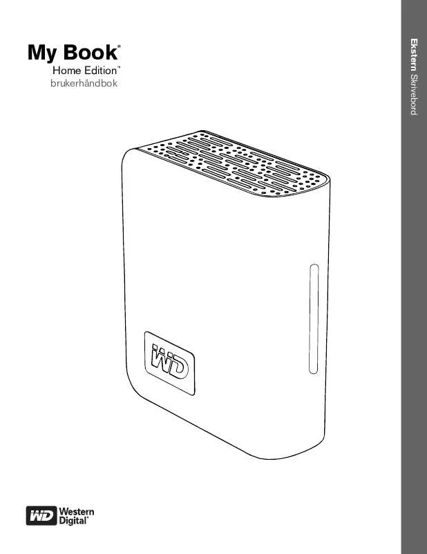 Mode d'emploi WESTERN DIGITAL MY BOOK HOME EDITION