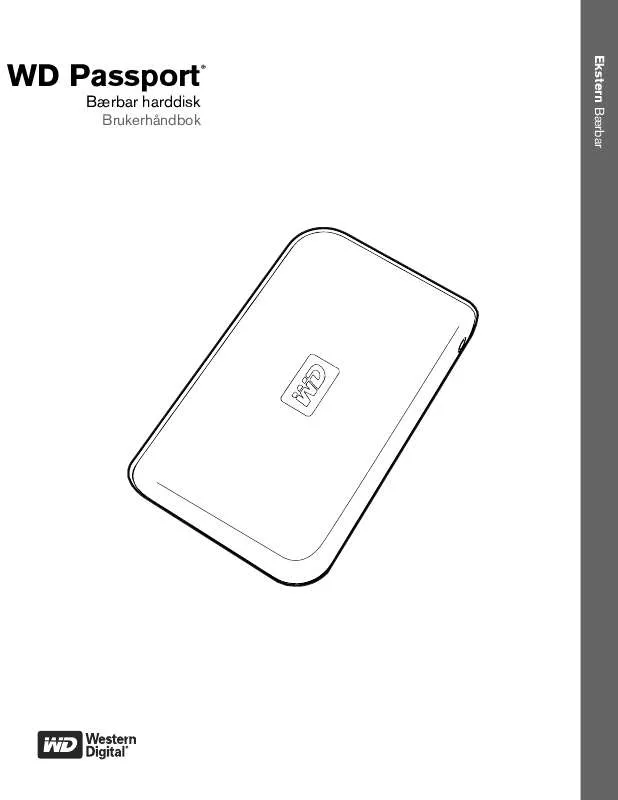 Mode d'emploi WESTERN DIGITAL WD PASSPORT