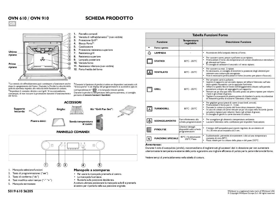 Mode d'emploi WHIRLPOOL 801 237 47