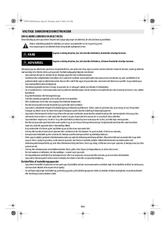 Mode d'emploi WHIRLPOOL ACM 742/NE