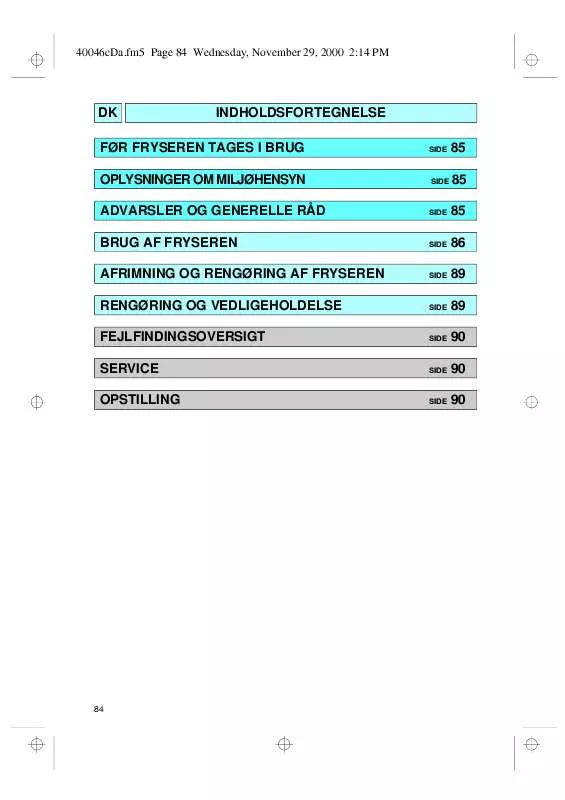 Mode d'emploi WHIRLPOOL AFB 423/H