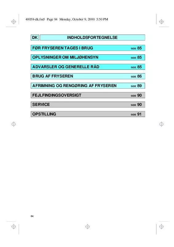 Mode d'emploi WHIRLPOOL AFB 820/3-LH