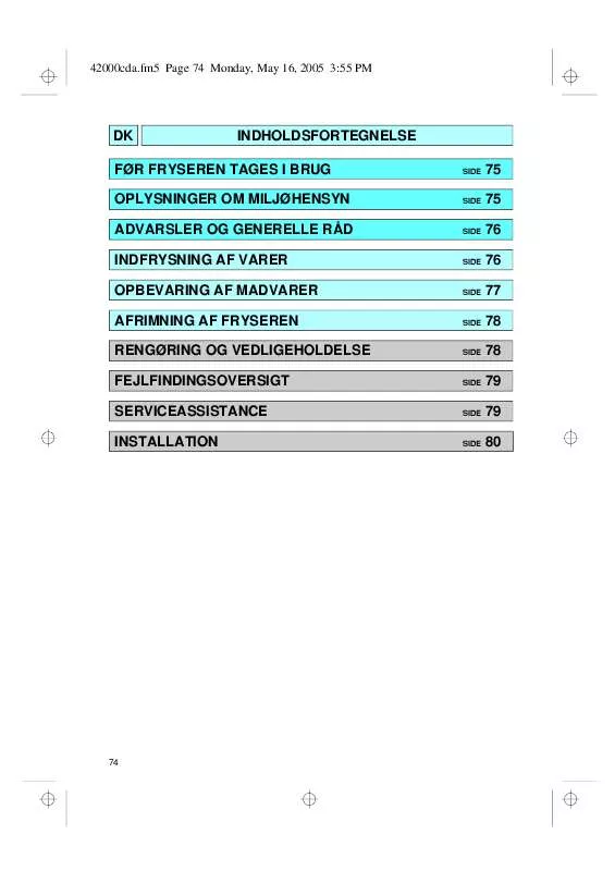 Mode d'emploi WHIRLPOOL AFG 640-B