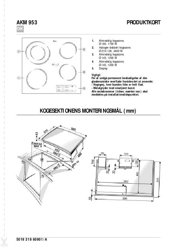 Mode d'emploi WHIRLPOOL AKM 953/IX