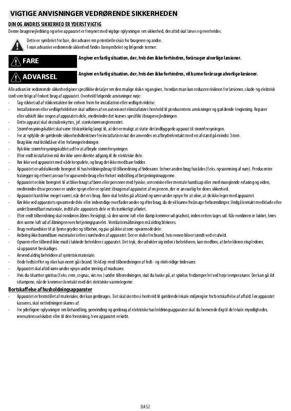 Mode d'emploi WHIRLPOOL AKP 290/NA