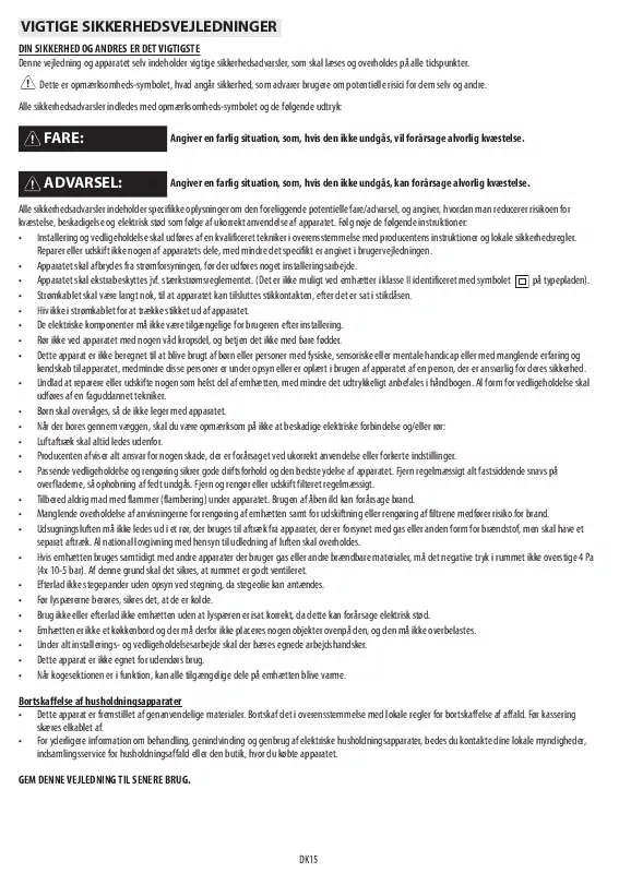 Mode d'emploi WHIRLPOOL AKR 526 IX