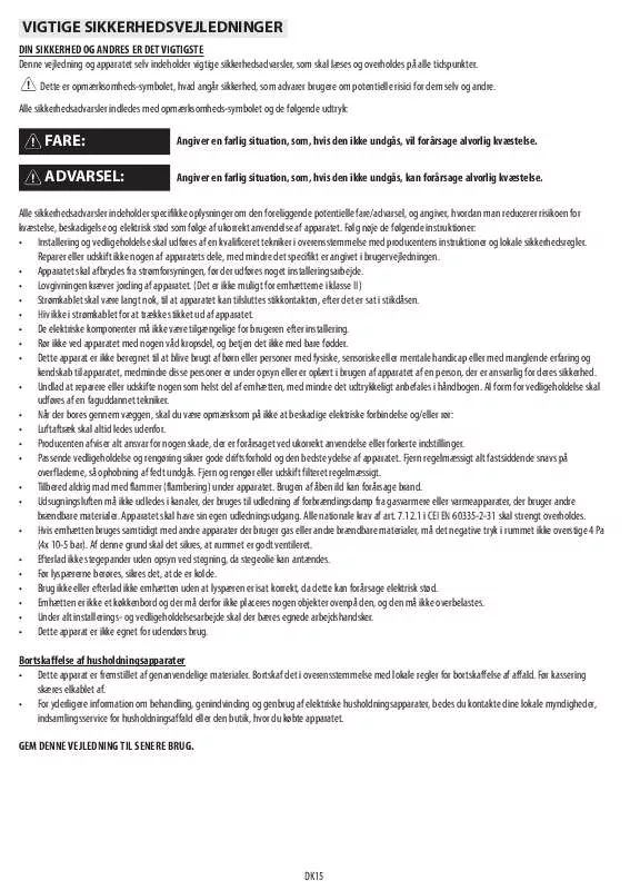 Mode d'emploi WHIRLPOOL AKR 559/1 IX