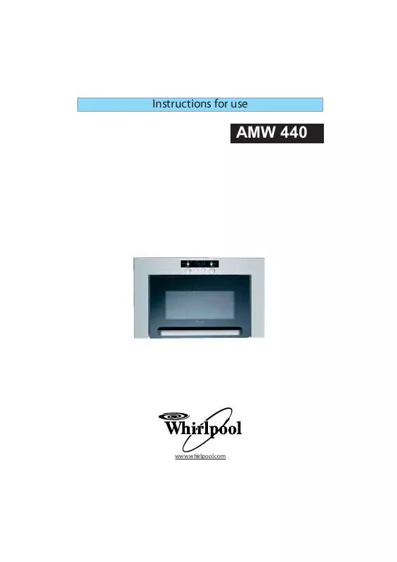 Mode d'emploi WHIRLPOOL AMW 440 IX