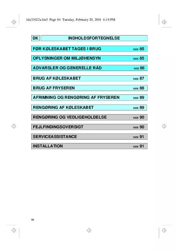 Mode d'emploi WHIRLPOOL ART 535/G