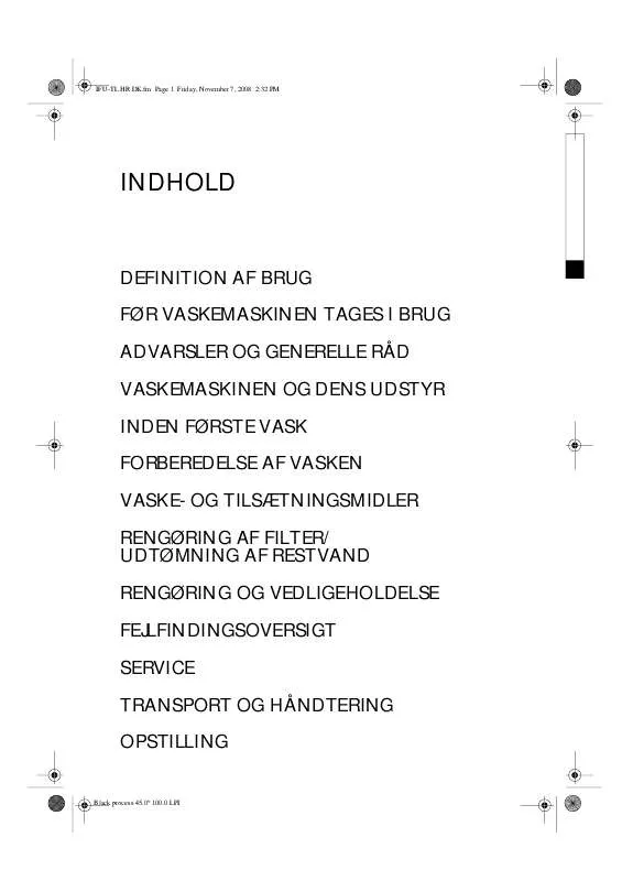 Mode d'emploi WHIRLPOOL AWE 9527/1