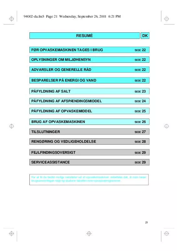 Mode d'emploi WHIRLPOOL GSF 4631 WS