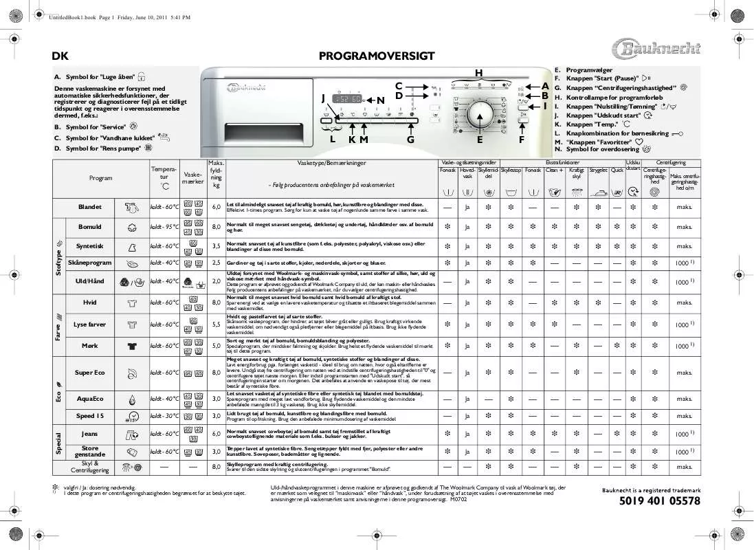 Mode d'emploi WHIRLPOOL WAE 8314