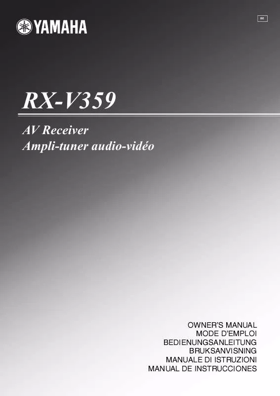 Mode d'emploi YAMAHA RX-V359