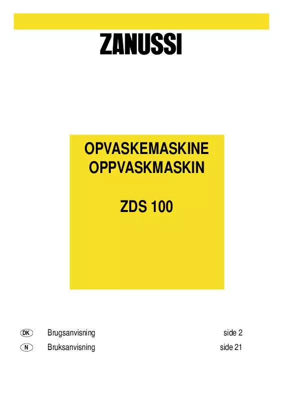 Mode d'emploi ZANUSSI ZDS100